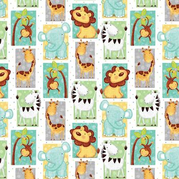 Sweet  Safari by Victoria Hutto for StudioE Fabrics 7237 014 Color Multi 