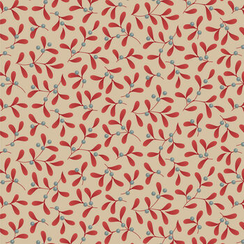 TILDA Merry Little Christmas by Tone Finnanger 100623 Mistletoe Red