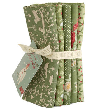 TILDA Merry Little Christmas by Tone Finnanger 300244 FQ Bundle 5 Green 