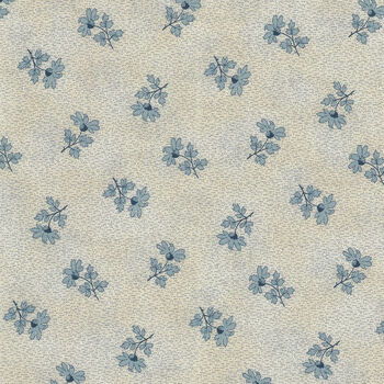 Textile Pantry by Junko Matsuda Japanese Fabric 110183 Color B CreamBlue