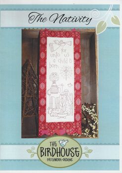 The Birdhouse Preprinted Christmas Stitchery The Nativity 10 x 22