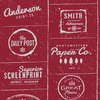 The Print Shop By Sweetwater For Moda Fabrics M574031 RedText