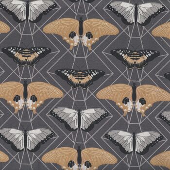 Through The Woods By Sweetfire Road For Moda M4311412 Flint Grey Butterfly Prisms
