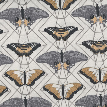 Through The Woods By Sweetfire Road For Moda M4311416 Ivory Butterfly Prisms 