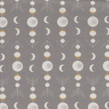 Through The Woods By Sweetfire Road For Moda M4311616 Flint Moon Phases 