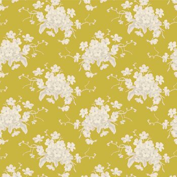 Tilda Sunday Brunch by Tone Finnanger 10059 White Flower Sour Yellow