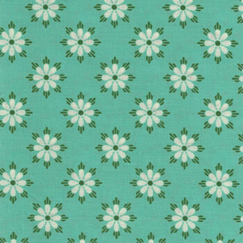 True Kisses Darling by Heather Bailey For FIGO Fabrics 90368 Col 65  Turquoise
