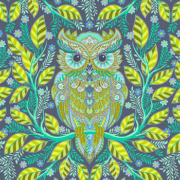 Tula Pink Full Moon Forest 2 for Free Spirit PWTP244 Starlight Hootie Patootie