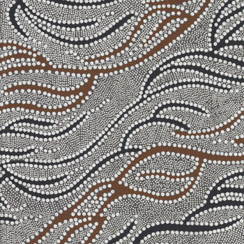 Under Ground Water by Janet Nakamarra for M and S Fabrics UGWB Black