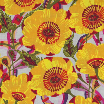 Vibrant Blooms For Free Spirit By Shannon Newlin PWSN031 Yellow  Patt Sunshine Bloom