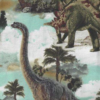 When Dinosaurs Roared By Timeless Treasures TTC8102 Multi Dinosaurs