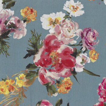 Wild Flower by Kelly Ventura for Windham Fabrics 522516 GreyBlue