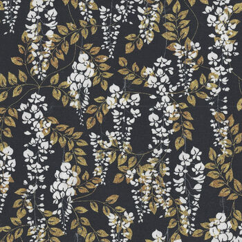 Wisteria Narumi Japanese by Blank Quilting BQ9937 099 Black