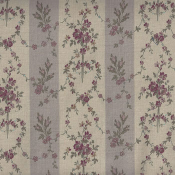 Yuwa Live Life Collection 812767 Colour F Dusky Plum Border Print 