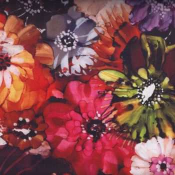 andquotNEWandquot Hoffman California Fabric Blooms Digital Print 