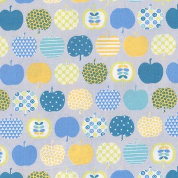 andquotNEWandquot Sevenberry Japanese Cotton Quilting Fabric andquotApplesandquot