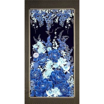 andquotNewandquot Imperial Garden Panel by Chong A Hwang for Timeless Treasures