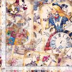 ALICEand39S DREAM COLLAGE 108 Wide Timeless Treasures XERACD4088 Multi