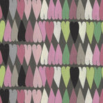 A Ghastlie Heart By Alexander Henry Fabrics 8793 AR Green/Pink/Grey/Black/Cream.