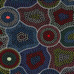 Akuna Dreaming Red by Agnes Rubuntja for M&S Textiles