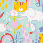 Alexander Henry Fabric Monkey's Bizness 9026 BR Sunshine Safari AQUA.