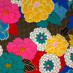 Alexander Henry Fabrics Nicole's Prints Tokyo Mum M8873A Bright.
