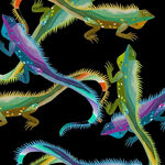 Alexander Henry I Wanna Iguana Fabric 8812 Color B Black.