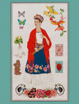 Alexander Henry "l' artista con alma" 8614A Panel 24" x 42" Frida Carlo.