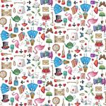 Alice In Wonderland Elements 81540 102 By Nutex Colour White.