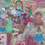 Alice In Wonderland by Fiona Clarke Exclusive Nutex 81540101 Collage Multi