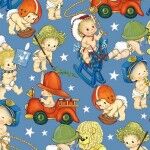 Americana Baby for Michael Miller Fabrics Patt# DCX12178 Patriotic Baby. Blue.