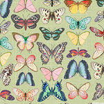 Antique Butterflies by Michael Miller DCX11888 Color Green.