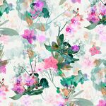 Belle Fleur by P&B Fabrics Design 00221 Orchid Color BXXXXXXX White.