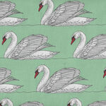Birds Of A  Feather by Rachel Hauer for Free Spirit PWRH053 Swan Lake Oasis .