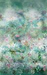 Blush Garden A Hoffman Spectrum Print W5500 D007 Dusty Blue.