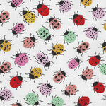 Boardwalk Bugs From Alexander Henry Fabrics 8726A  White Multi.