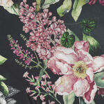 Botanical Charm A Hoffman Spectrum Print Fabric S#W5369 Col. 213 Onyx.