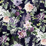 Botanical Charm Hoffman Spectrum Print Fabric SW5369 081 Col Violet
