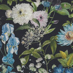 Botanical Garden For Michael Miller Fabrics DDC11466 Black- Beautiful Blooms .