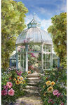 Botanical House Hoffman Spectrum Print HW5399 008 Panel 27" x 42".