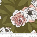 Botany by Alli K Design  MODA  Cabbage Rose Monstera 11550 19 Dark Green.