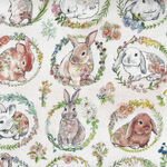Bunny Lane A Wishwell Collection for Robert Kaufman ABYD 21654 - 96 Blush.