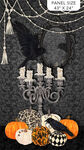 Candelabra Halloween Panel 24" x 42" From Northcott Fabrics 24760-99.