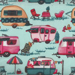 Caravaning From Stof French Fabric 62"(156cms) Wide LSA752 001.