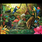 Carlie Edwards Collection for Devonstone DV 6011 Digital Panel 31" x 42"Jungle .