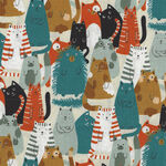 Cats By Sevenberry Fabrics 850305 Col.1. Multi Cats.