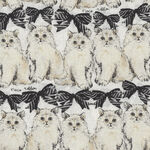 Cats By Sevenberry Fabrics 850321 Col.1. Black/Cream.