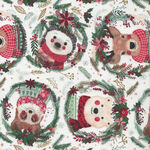 Christmas Squad by Mia Charro For Free Spirit Fabrics PWMC012 Fuzzy Friends.