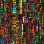 City Dreams A Hoffman Spectrum Print by Hoffman S4787 Color 667 Light Bright.