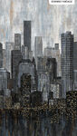 City Lights By Nina Djuric Of Northcott Fabrics 23956 Col.99 Black Multi Running